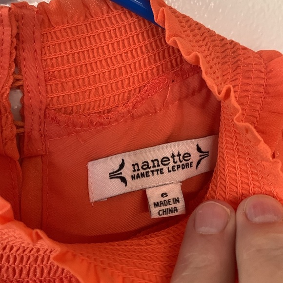 Nanette Lepore High Neck Sleeveless Pleated Vivid Coral Dress: Size 6 NWT - Picture 4 of 14